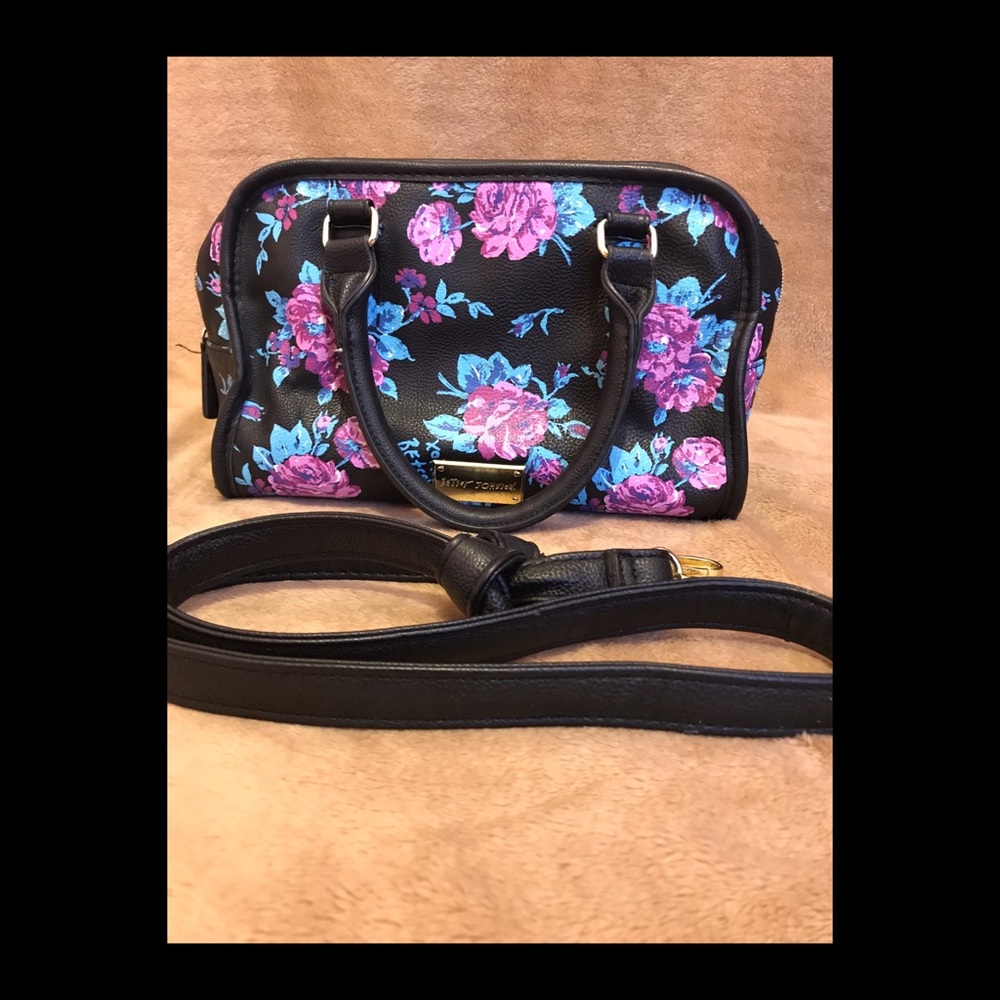 Betsey Johnson Floral Crossbody Purse.